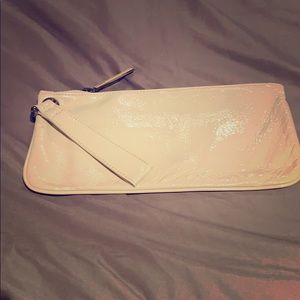 Ivory Patent Hobo Clutch